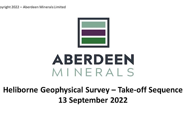 Aberdeen Minerals - Helicopter Take-off Sequence (13 Sep 22)